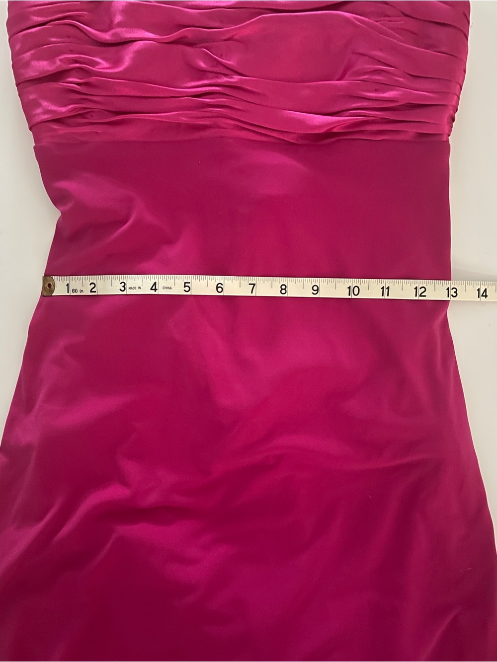 Vintage Mary L Couture Magenta Cutout Back Dress | Size 6 | Made in USA - Picture 9 of 12